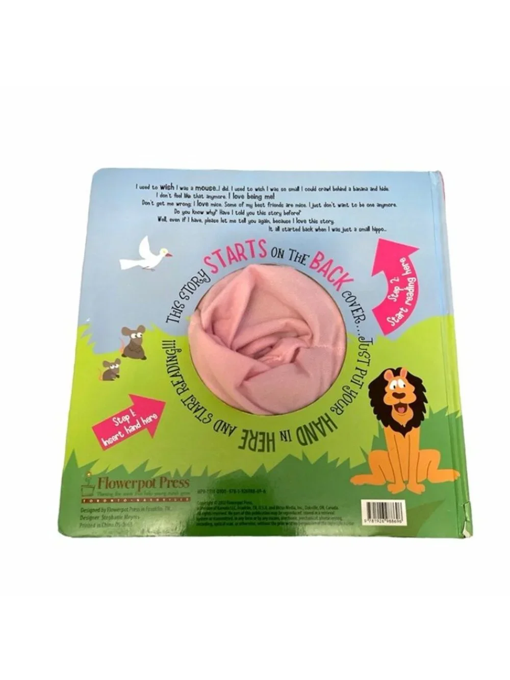 Hannah the Hippo Hand Puppet Board Book Interactive Children’s